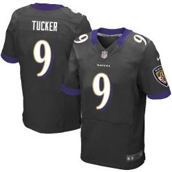 Cheap Justin Tucker Ravens Jersey From China #9 Black Elite