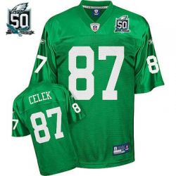 Cheap Brent Celek Eagles Jersey #87 Emerald 50th From China