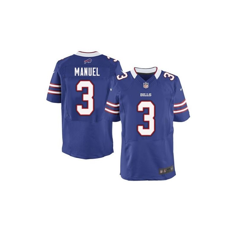 Cheap EJ Manuel Bills Jersey From China #3 Blue Elite