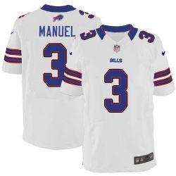Cheap EJ Manuel Bills Jersey From China #3 White Elite