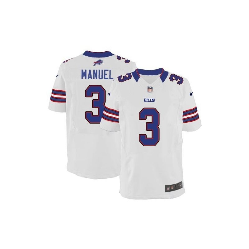 Cheap EJ Manuel Bills Jersey From China #3 White Elite Cheap EJ Manuel Bills Jersey From China #3 White Elite