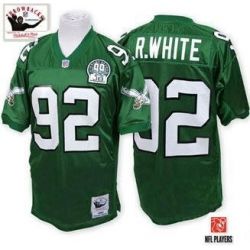 Cheap Reggie White Eagles Jersey #92 Green Throwback From China