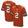 Cheap Johnny Manziel Browns Jersey From China #2 Orange Elite