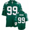 Cheap Jerome Brown Eagles Jersey #99 Green Throwback From China