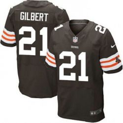 Cheap Justin Gilbert Browns Jersey From China #21 Brown Elite
