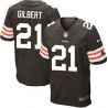 Cheap Justin Gilbert Browns Jersey From China #21 Brown Elite