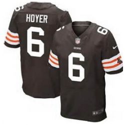 Cheap Brian Hoyer Browns Jersey From China #6 Brown Elite