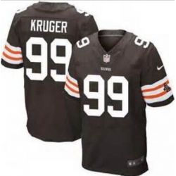 Cheap Paul Kruger Browns Jersey From China #99 Brown Elite