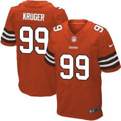 Cheap Paul Kruger Browns Jersey From China #99 Orange Elite