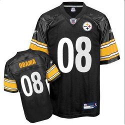Cheap Barack Obama Steelers Jersey #8 Black From China