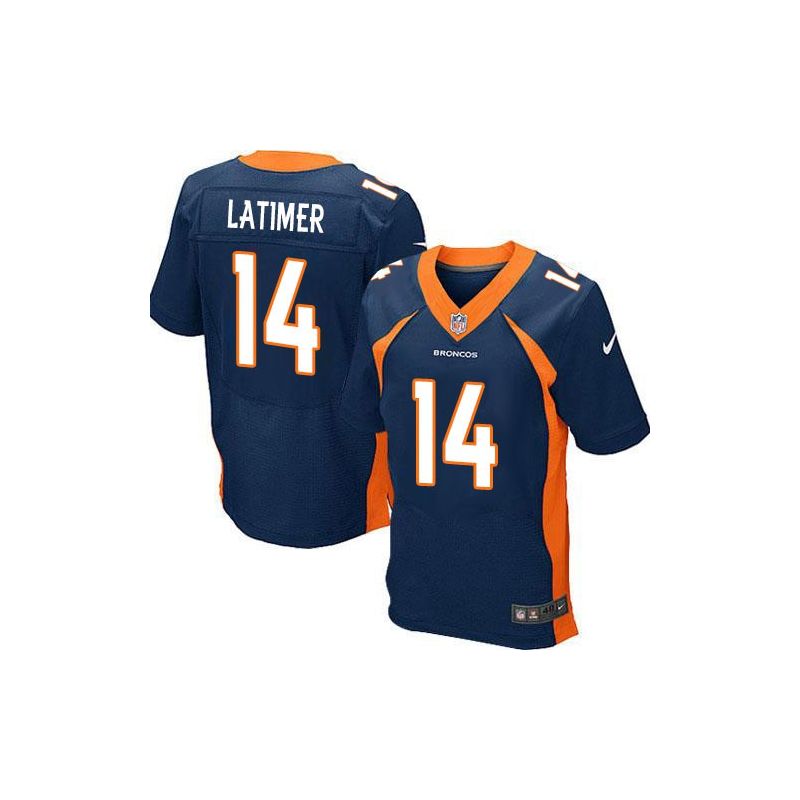 Cheap Cody Latimer Broncos Jersey From China #14 Blue Elite Cheap Cody Latimer Broncos Jersey From China #14 Blue Elite