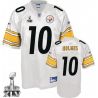 Cheap Santonio Holmes Steelers Jersey #10 White 2011 Super Bowl XLV From China