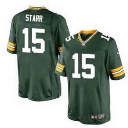 Cheap Bart Starr Packers Jersey From China #15 Green Elite