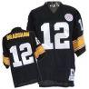 Cheap Terry Bradshaw Steelers Jersey #12 Black Throwback From China