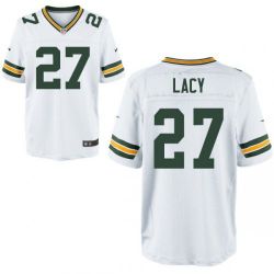 Cheap Eddie Lacy Packers Jersey From China #27 White Elite