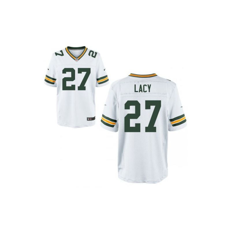 Cheap Eddie Lacy Packers Jersey From China #27 White Elite