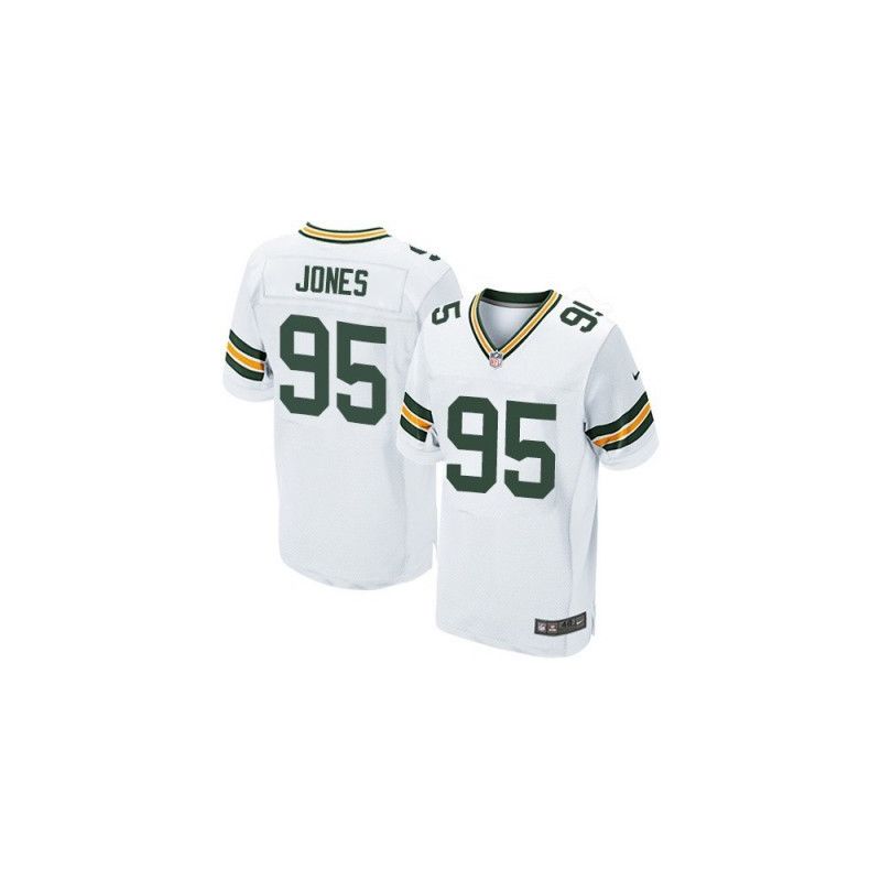 Cheap Datone Jones Packers Jersey From China #95 White Elite