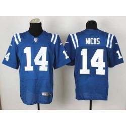 Cheap Hakeem Nicks Colts Jersey From China #14 Blue Elite