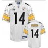 Cheap Limas Sweed Steelers Jersey #14 White 2011 Super Bowl From China