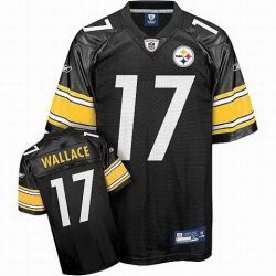Cheap Mike Wallace Steelers Jersey #17 Black From China
