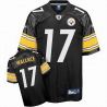Cheap Mike Wallace Steelers Jersey #17 Black From China