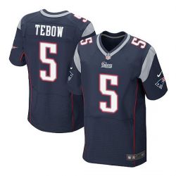 Cheap Tim Tebow Patriots Jersey From China #5 Blue Elite
