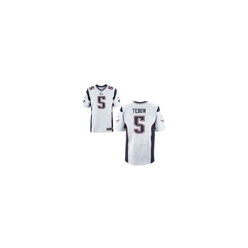 Cheap Tim Tebow Patriots Jersey From China #5 White Elite Cheap Tim Tebow Patriots Jersey From China #5 White Elite