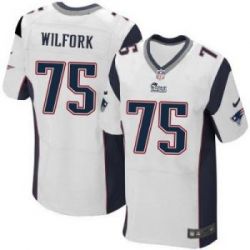Cheap Vince Wilfork Patriots Jersey From China #75 White Elite
