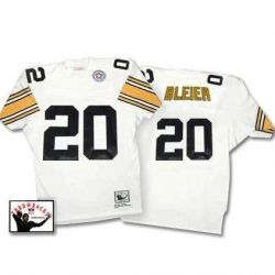 Cheap Rocky Bleier Steelers Jersey #20 White Throwback From China