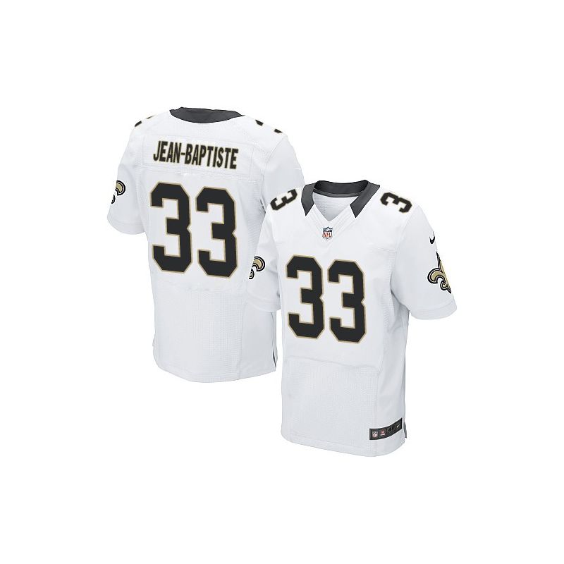 Cheap Stanley Jean-Baptiste Saints Jersey From China #33 White Elite Cheap Stanley Jean-Baptiste Saints Jersey From China #33 White Elite