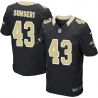 Cheap Vinnie Sunseri Saints Jersey From China #43 Black Elite