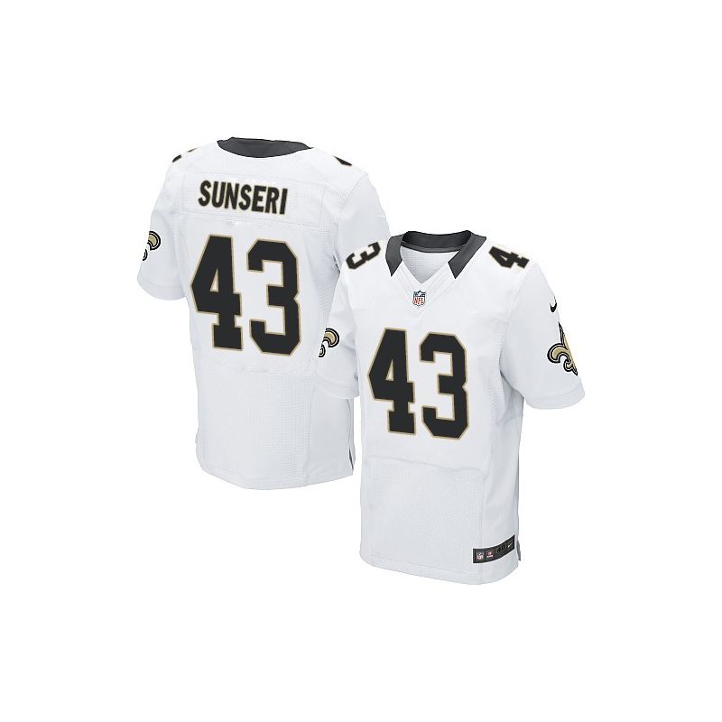 Cheap Vinnie Sunseri Saints Jersey From China #43 White Elite Cheap Vinnie Sunseri Saints Jersey From China #43 White Elite