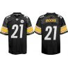 Cheap Mewelde Moore Steelers Jersey #21 Black From China