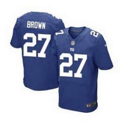 Cheap Stevie Brown Giants Jersey From China #27 Blue Elite