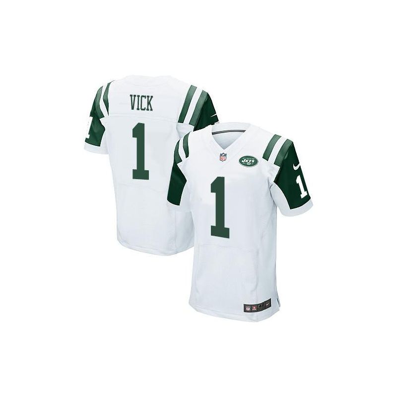 Cheap Michael Vick Jets Jersey From China #1 White Elite