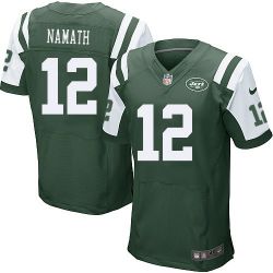 Cheap Joe Namath Jets Jersey From China #12 Green Elite