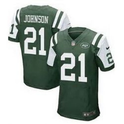 Cheap Chris Johnson Jets Jersey From China #21 Green Elite