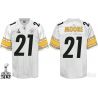 Cheap Mewelde Moore Steelers Jersey #21 White 2011 Super Bowl From China