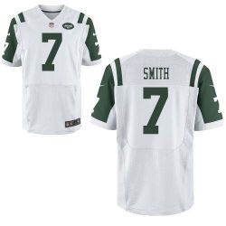 Cheap Geno Smith Jets Jersey From China #7 White Elite