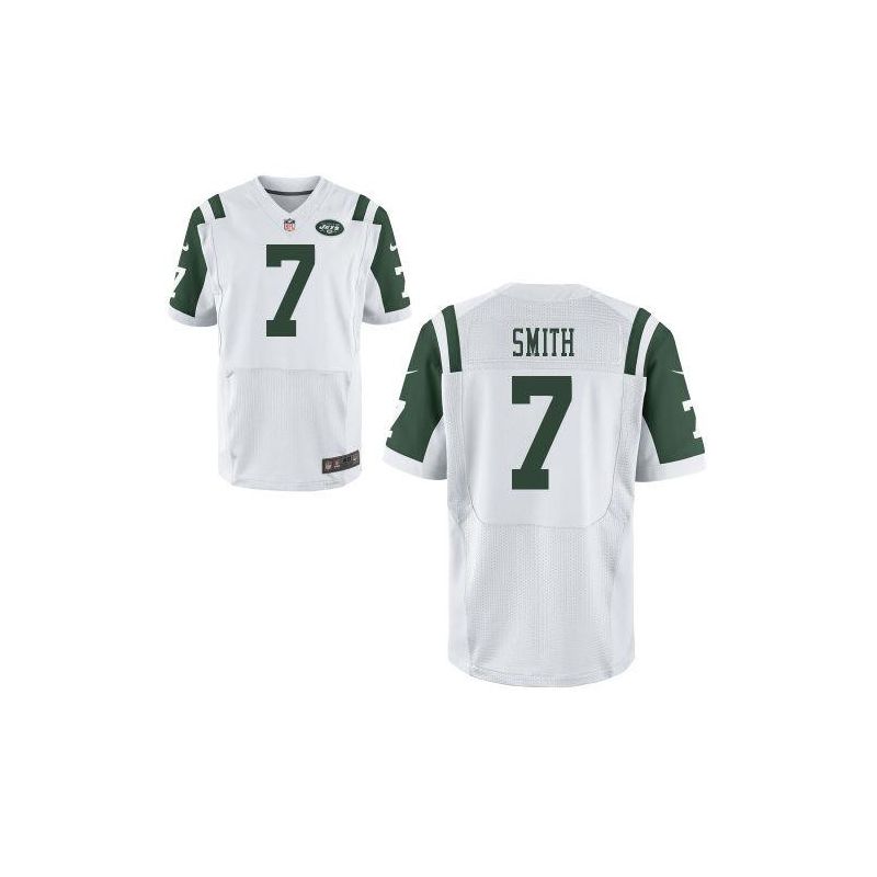 Cheap Geno Smith Jets Jersey From China #7 White Elite