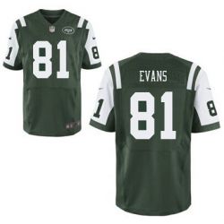 Cheap Shaq Evans Jets Jersey From China #81 Green Elite