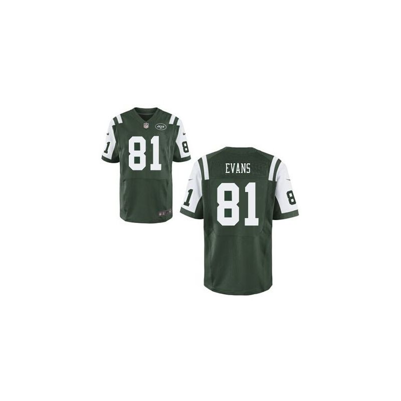 Cheap Shaq Evans Jets Jersey From China #81 Green Elite