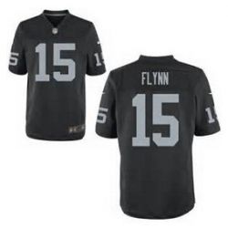 Cheap Matt Flynn Raiders Jersey From China #15 Black Elite