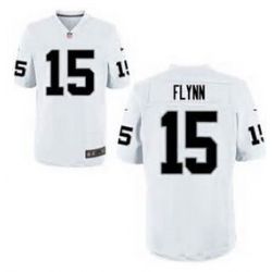 Cheap Matt Flynn Raiders Jersey From China #15 White Elite