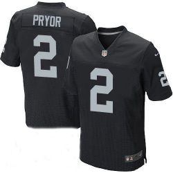 Cheap Terrelle Pryor Raiders Jersey From China #2 Black Elite