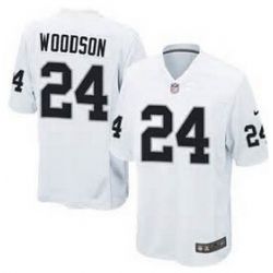 Cheap Charles Woodson Raiders Jersey From China #24 White Elite