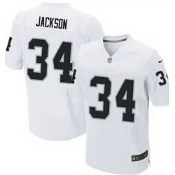 Cheap Bo Jackson Raiders Jersey From China #34 White Elite