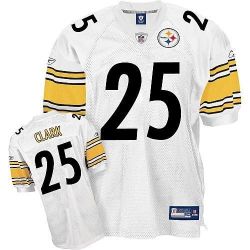 Cheap Ryan Clark Steelers Jersey #25 White From China