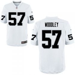 Cheap LaMarr Woodley Raiders Jersey From China #57 White Elite