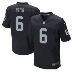 Cheap Terrelle Pryor Raiders Jersey From China #6 Black Elite